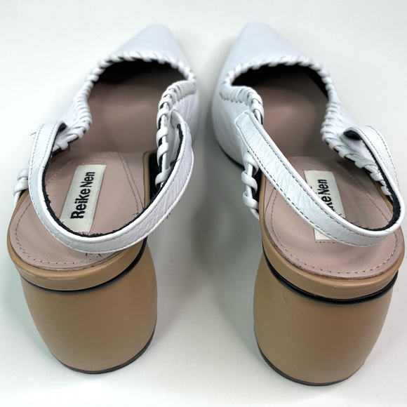 REIKEN NEN Curved Middle Slingback white/ beige - Picture 8 of 13